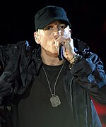 Photo of Eminem performing in 2014.