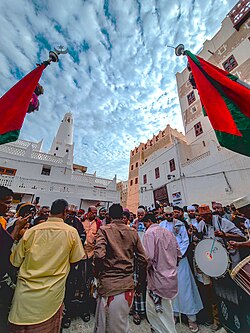 Eid celebrations in Shibam, Yemen