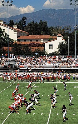 Pomona-Pitzer football game on Merritt Field
