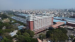 Moore Market Complex railway station aerial view