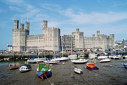 photograph of Caernarfon castle