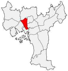 Location of Bydel St. Hanshaugen