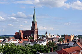 Schwerin Cathedral in the city centre