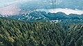 View of Grouse Grind and North Vancouver from the tram