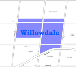 Location of Willowdale