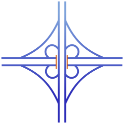 Cloverleaf: used mainly as a junction