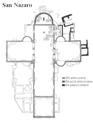 Floor plan of the Church of the Holy Apostles in Milan