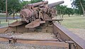 Rear view of a 240mm howitzer at the U.S. Army Field Artillery Museum, Ft. Sill, Oklahoma