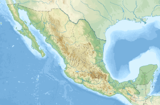 Map showing the location of Tehuacán-Cuicatlán Biosphere Reserve