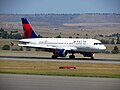 Image 28An Airbus A319 waits at Billings Logan International Airport. (from Transportation in Montana)