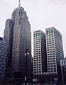 Penobscot Building (left) by Wirt Rowland with the Chrysler House by Daniel Burnham