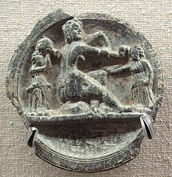 Aphrodite at her bath.