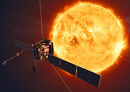 spacecraft in front of the Sun