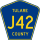 County Road J42 marker