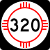 State Road 320 marker