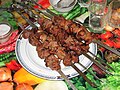 Kabob (also shashlik, kebab, kebap) - grilled meat, usually lamb, beef or chicken