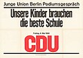 Ultra-condensed industrial sans-serif in the style of the 1960s; Berlin, 1966