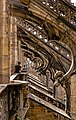 Tourists looking at flying buttresses on roof of Milan Duomo by Daniel Case, depicting Milan Cathedral