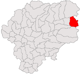 Location in Bistrița-Năsăud County