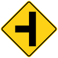 Side road on the left