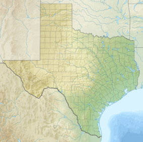 Map showing the location of Padre Island National Seashore