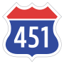 Expressway No.451 shield}}