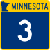 Trunk Highway 3 marker