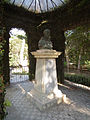 Bust of Friar Leandro at memorial, 1st director of the Botanical Garden.