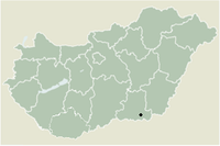 Location in Csongrád County, Hungary