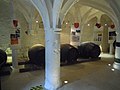 A column supporting the rib vault ceiling