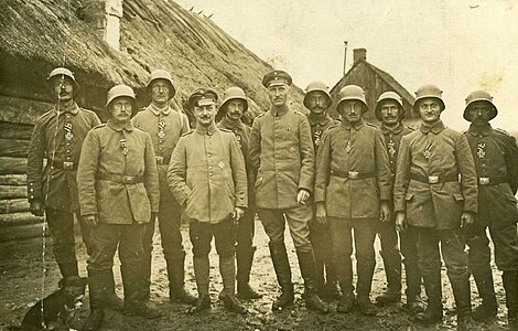 German soldiers who had been awarded the Iron Cross