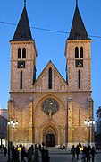 Sacred Heart Cathedral in Sarajevo by Josip Vancaš (1884–1889)