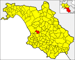 Trentinara within the Province of Salerno