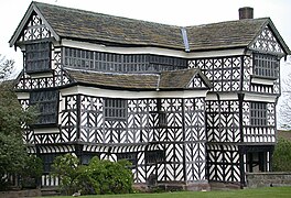 The south range of Little Moreton Hall, Cheshire, England