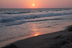 Punta Carnero beach at the Pacific coast in Santa Elena Province