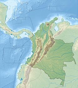 Map showing the location of Cimitarra Fault