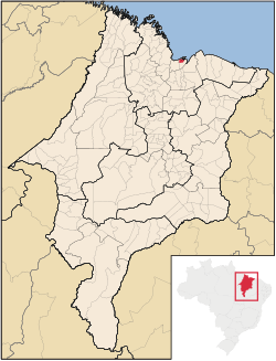 Location of Paço do Lumiar in Maranhao