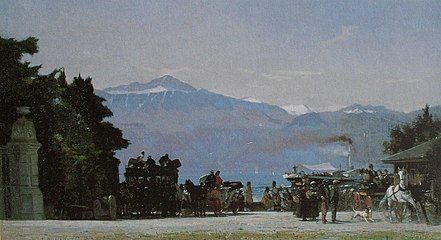 À Ouchy by François Bocion (1874)