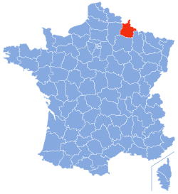 Location of Ardennes in France