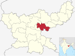 Location of Bokaro district in Jharkhand