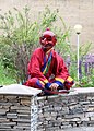 Bhutanese clown in Paro, Bhutan