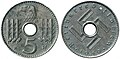 Currency of the occupied countries (1940 5 B)