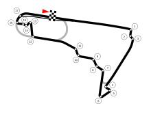 Layout of the Autódromo Hermanos Rodríguez