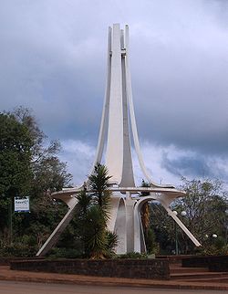 Monument built for the city's 50th anniversary