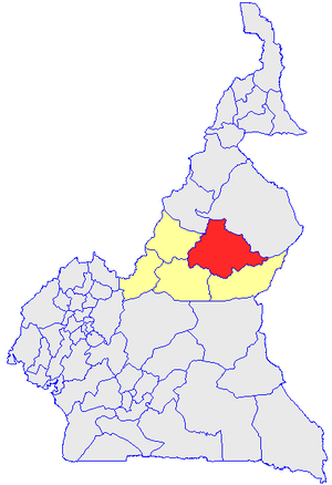 Department location in Cameroon