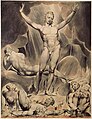 Satan arousing rebel angels in Milton's Paradise Lost, by William Blake