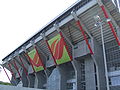 The east stand from the outside