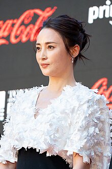 Jiang Qinqin attending the 2023 Tokyo International Film Festival.