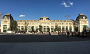 The main facade after renovation of the square in 2021