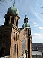 Saint Nicholas Croatian Catholic Church, built from 1900 to 1904, at 1326 East Ohio Street. The church was established in 1894, and is the site of the first Croatian Catholic Parish in America. It was demolished in 2013 to make room for the expansion of Route 28